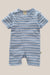Tiny Twig Shell Stripes S/S Zipsuit