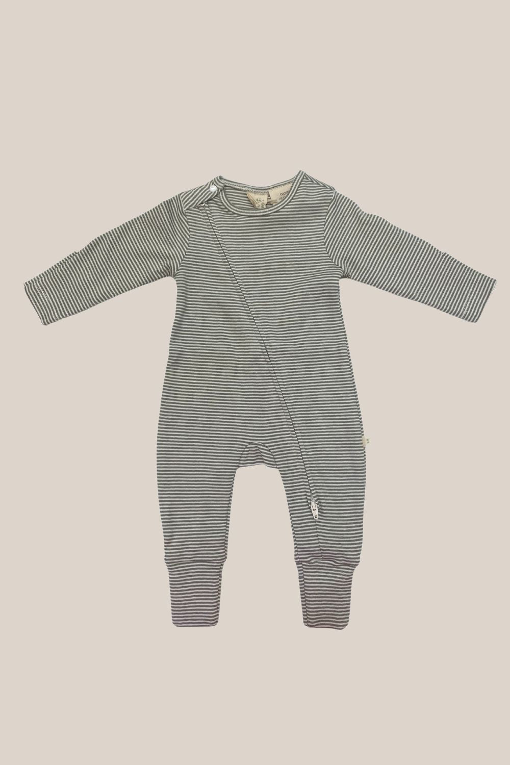 Tiny Twig Green L/S Zipsuit