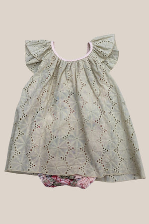 Arthur Avenue Tea Rose Lace Playsuit