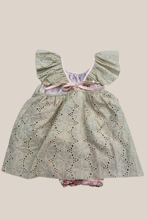 Arthur Avenue Tea Rose Lace Playsuit
