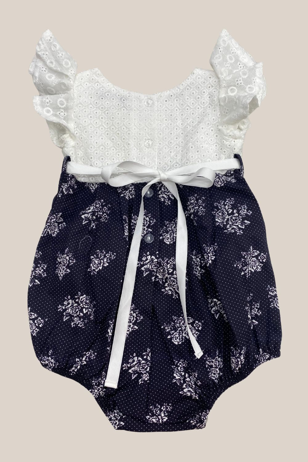 Arthur Avenue Classic Navy Bell Sleeve Playsuit