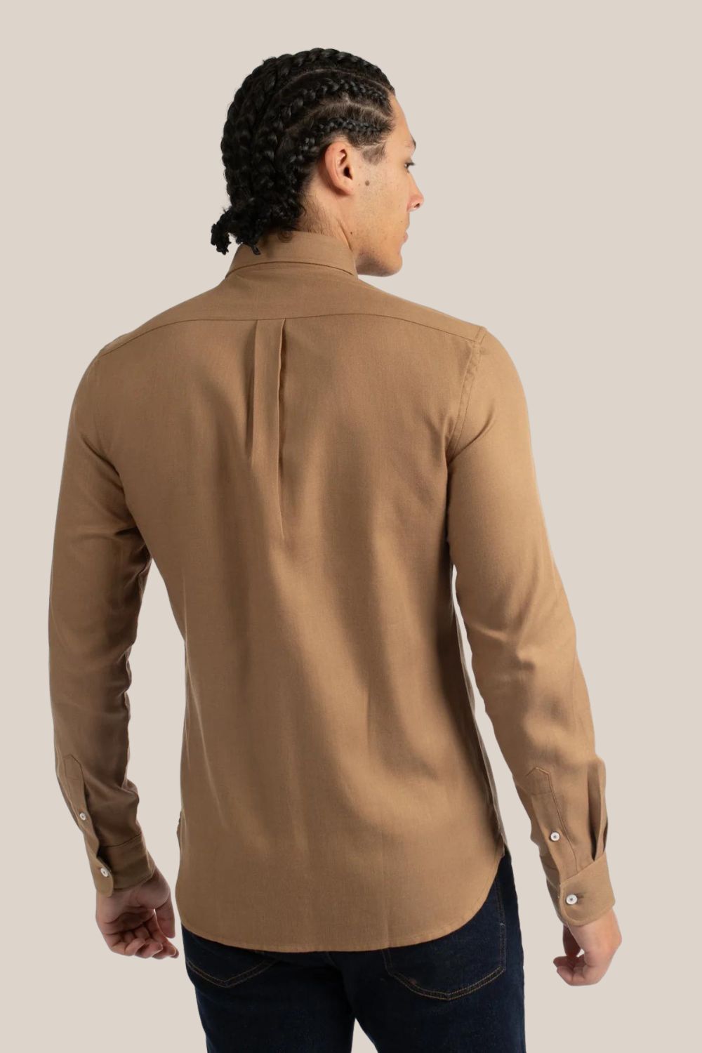 James Harper Cotton Tencel Long Sleeve Shirt