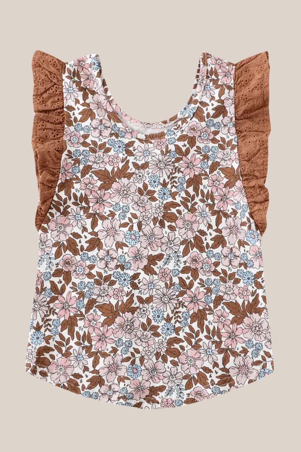 Cracked Soda Hazel Frill Top