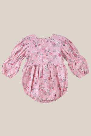 Designer Kidz Millie Floral Long Sleeve Lace Romper