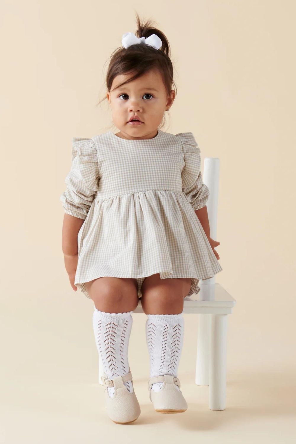 Designer Kidz Gigi Gingham Dress & Bloomer Set