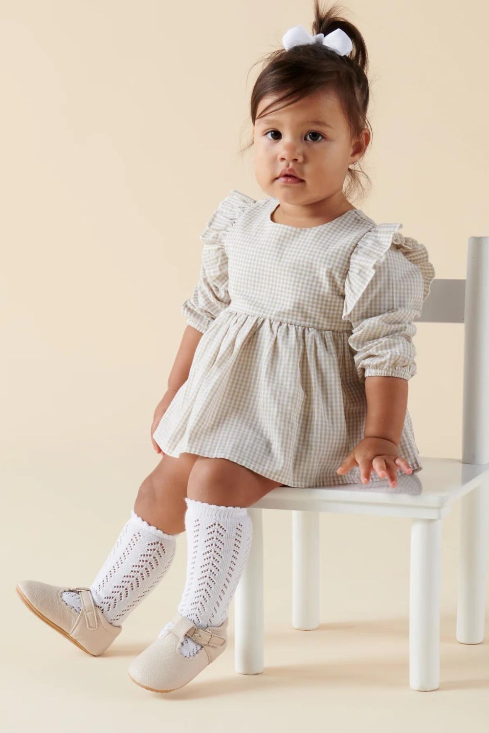 Designer Kidz Gigi Gingham Dress & Bloomer Set