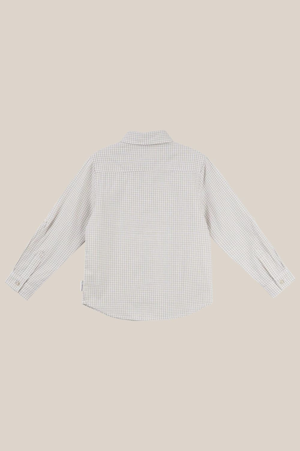 Designer Kidz Oliver Long Sleeve Gingham Shirt