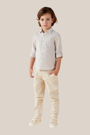 Designer Kidz Oliver Long Sleeve Gingham Shirt