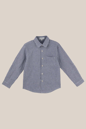 Designer Kidz Oliver Long Sleeve Gingham Shirt
