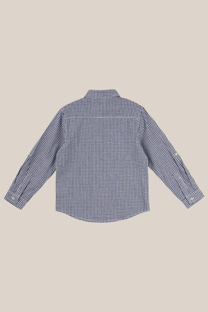 Designer Kidz Oliver Long Sleeve Gingham Shirt