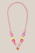Pink Poppy My Lovely Pink Heart Charm Stretch Beaded Necklace