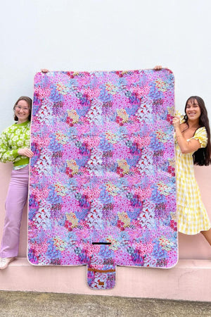 The Somewhere Co Garden Party Picnic Rug