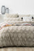 Park Avenue Medallion Cotton Vintage Washed Tuffted Quilt cover Set - Queen