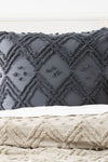 Park Avenue Medallion Cotton Vintage Washed Tuffted Quilt cover Set - Queen