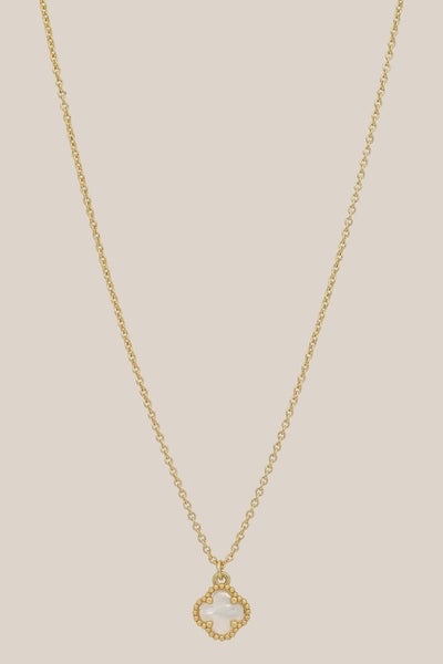 Liberte Reign Gold Mother Of Pearl Necklace