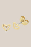 Liberte Petite Heart Gold Earring