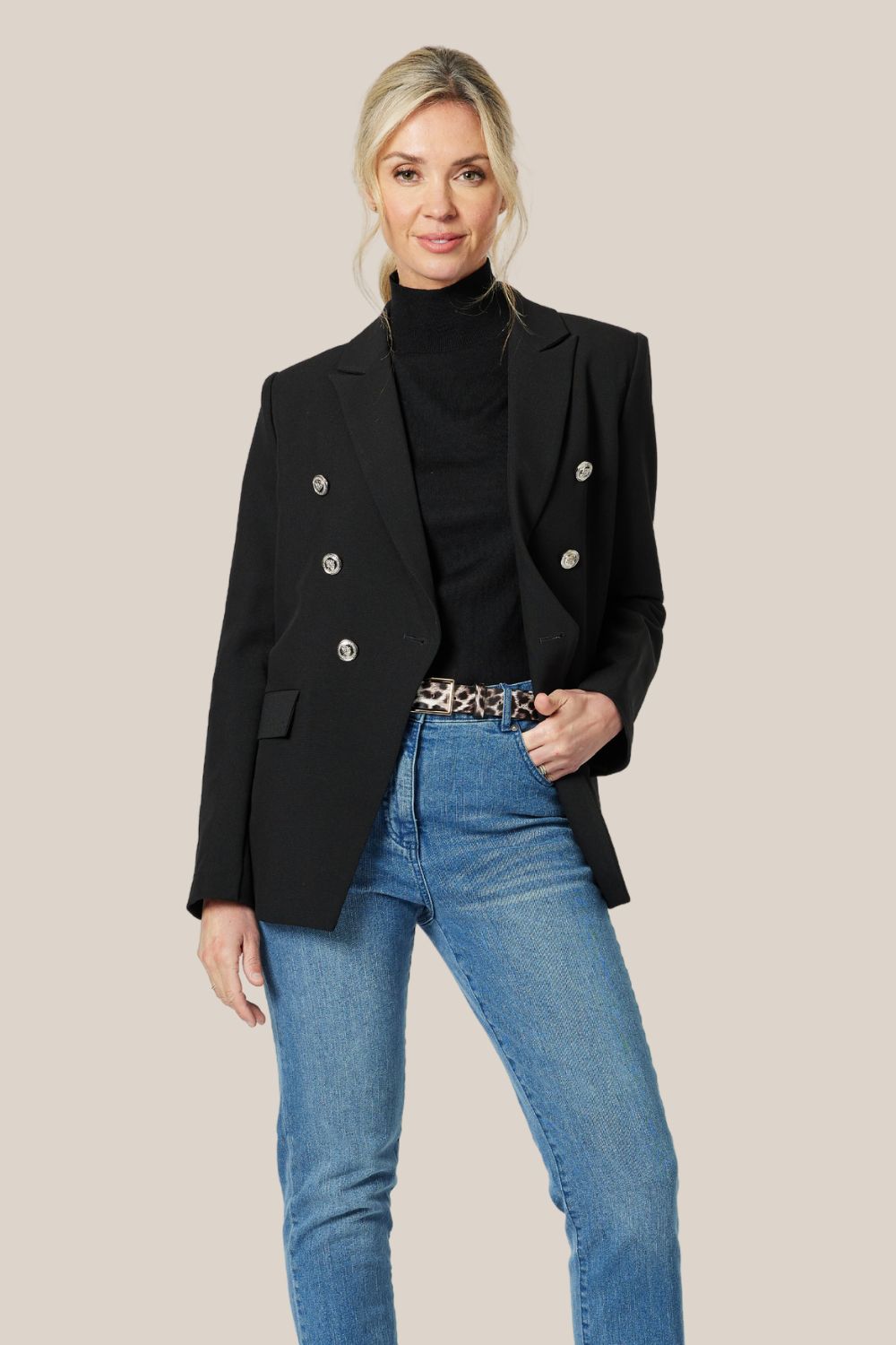 Gordon Smith Donna Mock Neck Short Sleeve Knit