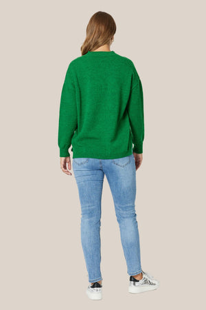 Threadz Valerie V Neck Knit Jumper