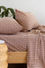 Bambury Gingham Flannelette Sheet -Queen