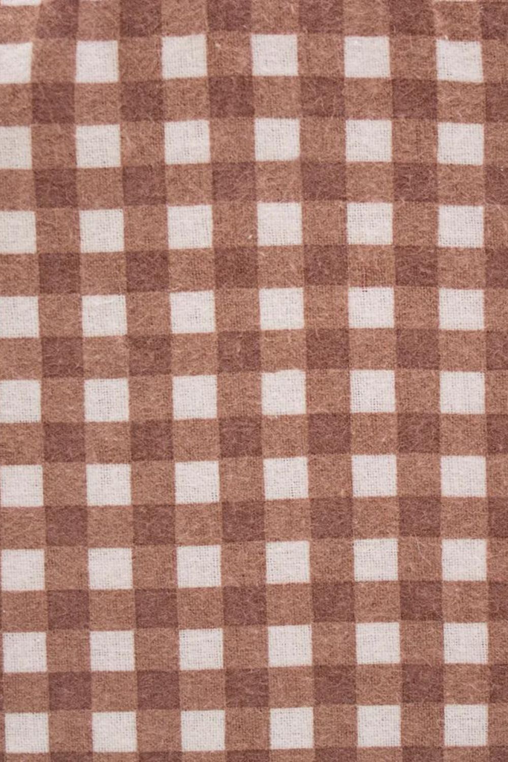 Bambury Gingham Flannelette Sheet -Queen