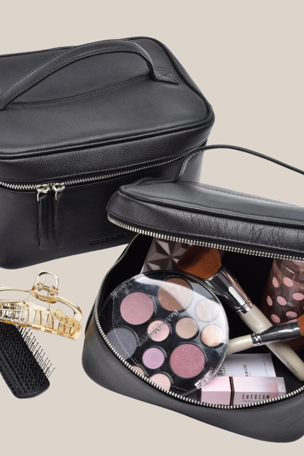 Cobb & Co Large Leather Beauty Case