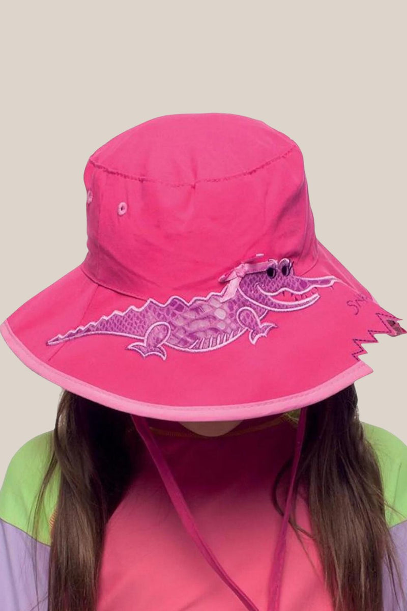 Cancer Council Awesome Croc Wide Brim Bucket Hat