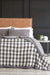 Renee Taylor Gingham Washed Cotton Reversible Blanket - Queen/King