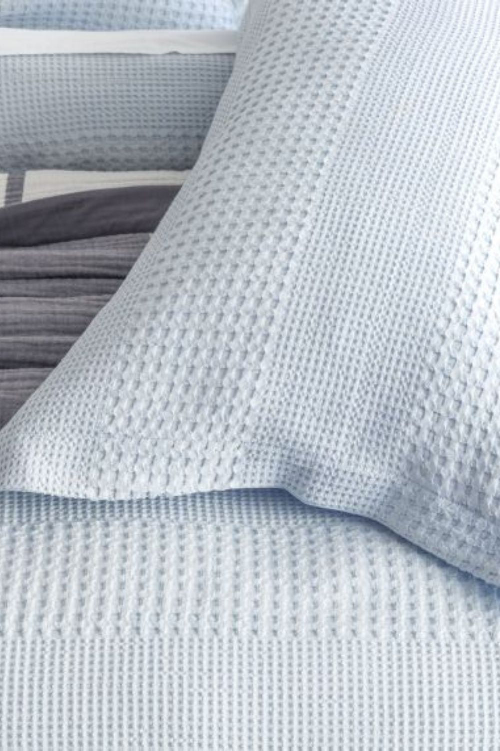 Renee Taylor Elegance Waffle Cotton Quilt Cover Set - King