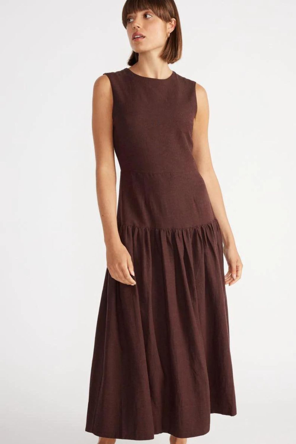 Staple The Label Coco Linen Midi Dress