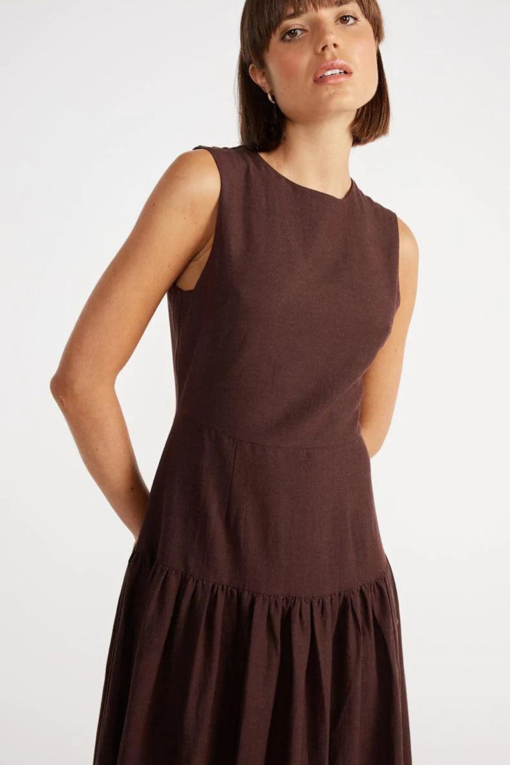 Staple The Label Coco Linen Midi Dress