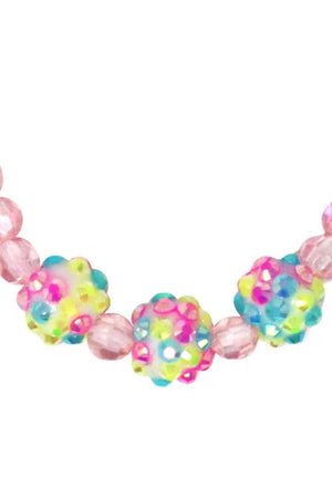 Pink Poppy Bubble Gum Necklace & Bracelet Set