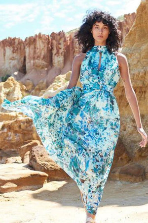 Sofia Irina Maxi Halter Dress