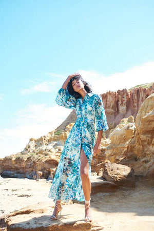 Sofia Irina Maxi Shirt Dress