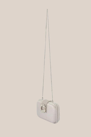 Olga Berg Emmy Crystal Trim Clutch