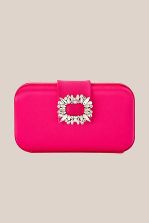Olga Berg Emmy Crystal Trim Clutch