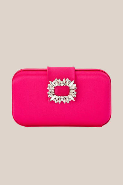 Olga Berg Emmy Crystal Trim Clutch