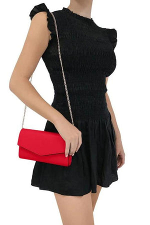 Olga Berg Nic Envelope Clutch with Hardware Trim