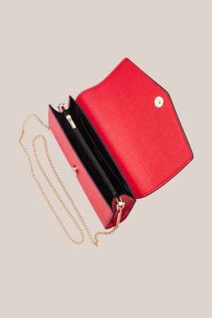 Olga Berg Nic Envelope Clutch with Hardware Trim