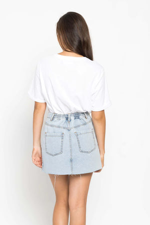 Fox + Velvet Alana Denim Skirt