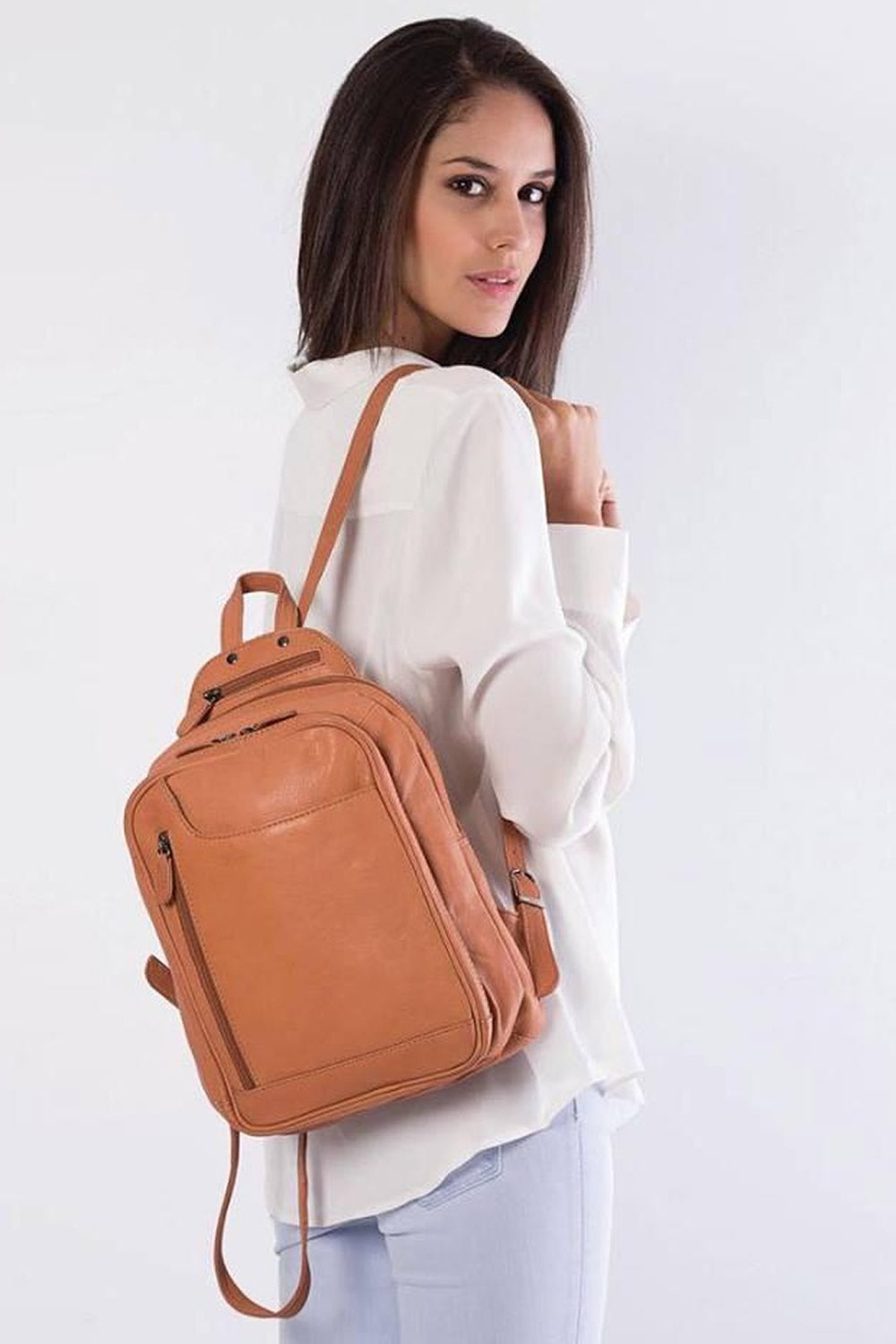 Gabee Mini Emma Leather Backpack