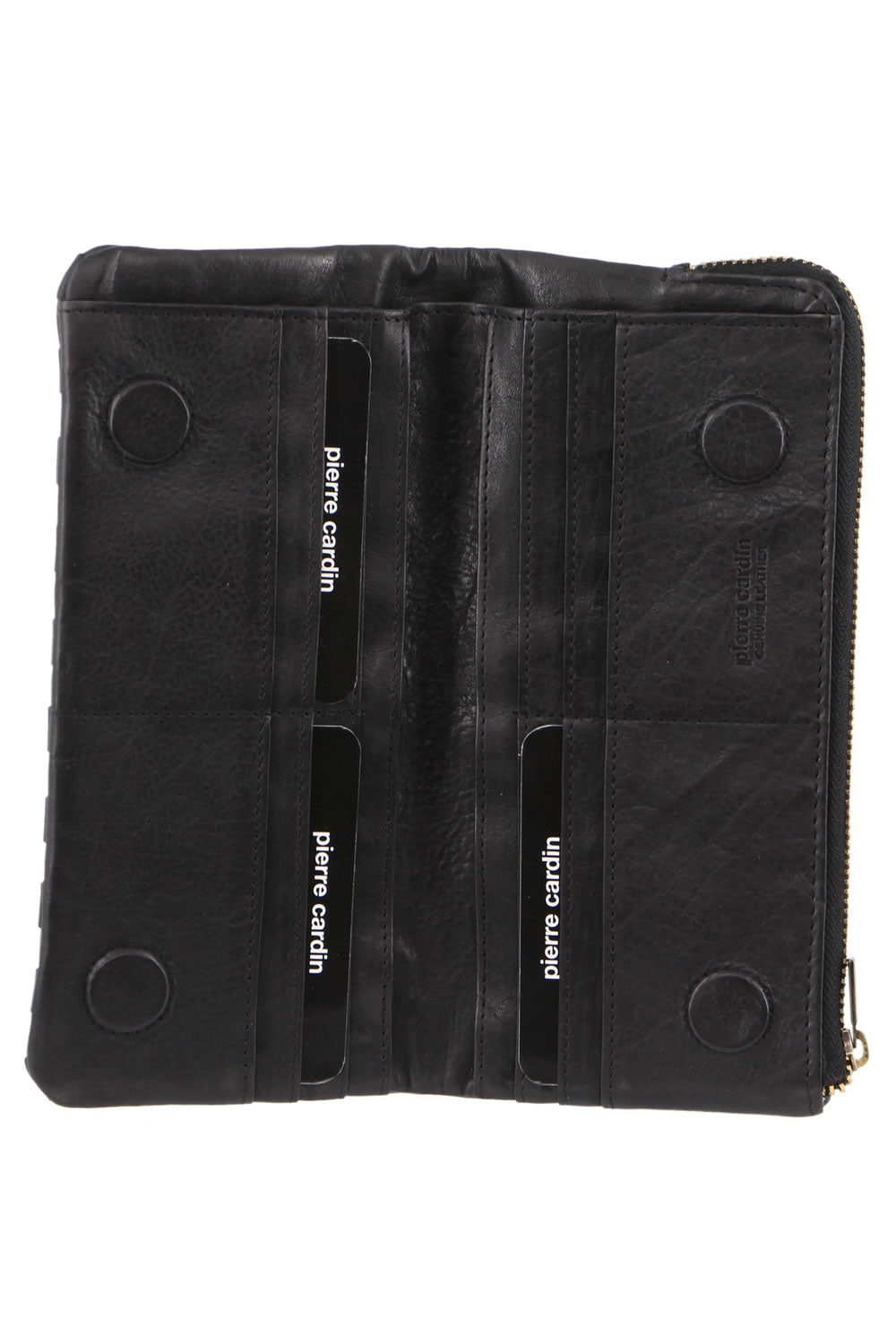 Pierre Cardin Woven Leather RFID Wallet