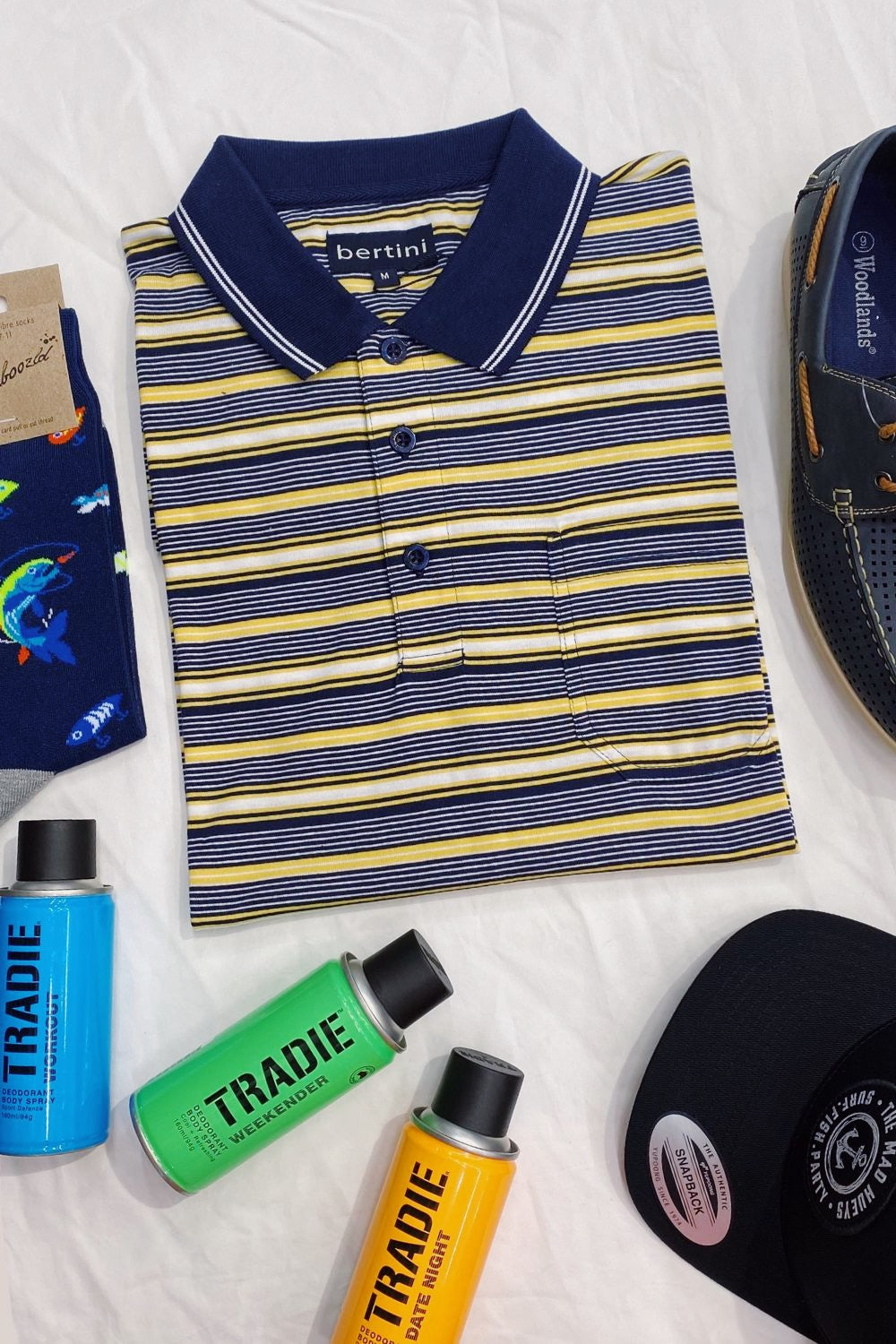 Bertini Repeat Stripe Jersey Polo