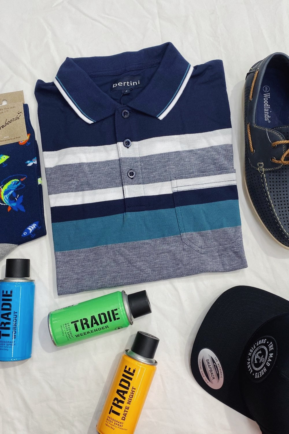 Bertini Chest Stripe Pique Polo