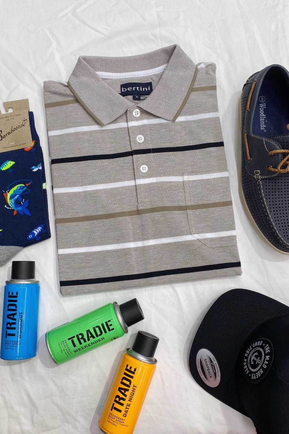 Bertini Thin Stripe Pique Polo