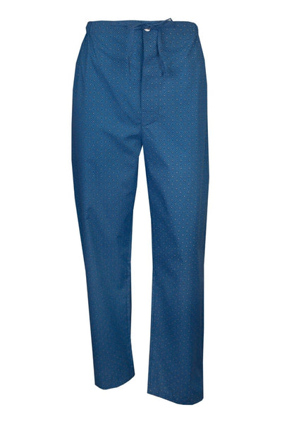 Lynx Long Summer Cotton Poly Pyjama Set - Blue Diamond Print