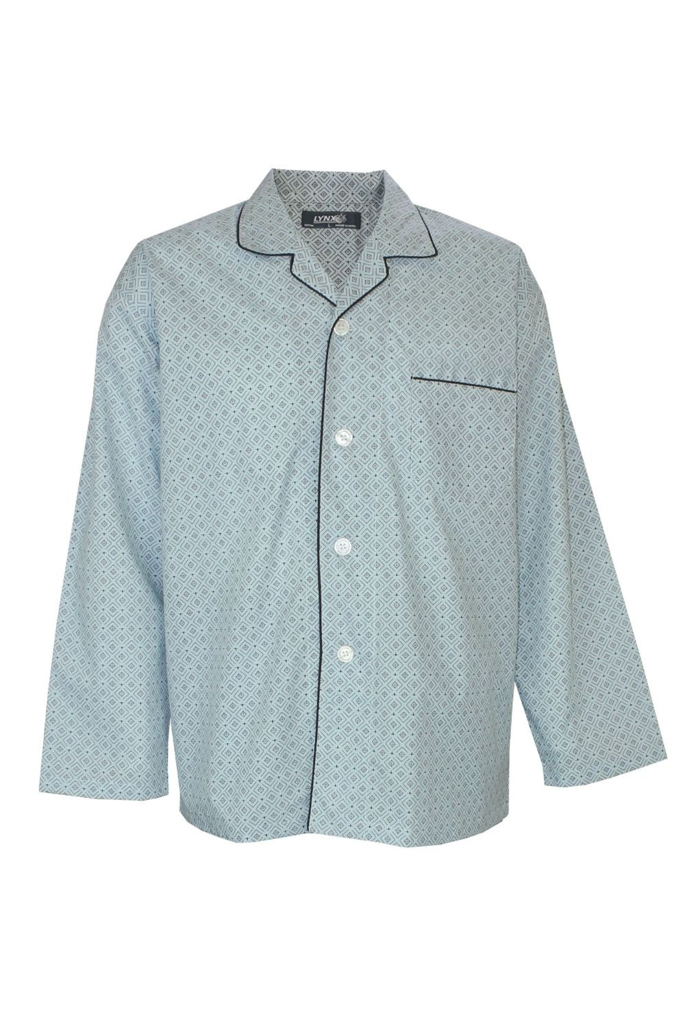 Lynx Long Summer Cotton Poly Pyjama Set King Size Arctic Diamond Phillps Print