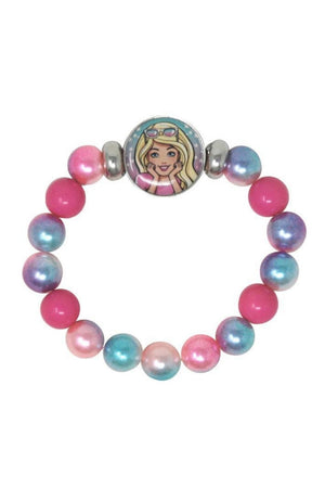 Pink Poppy Barbie Button Bracelet
