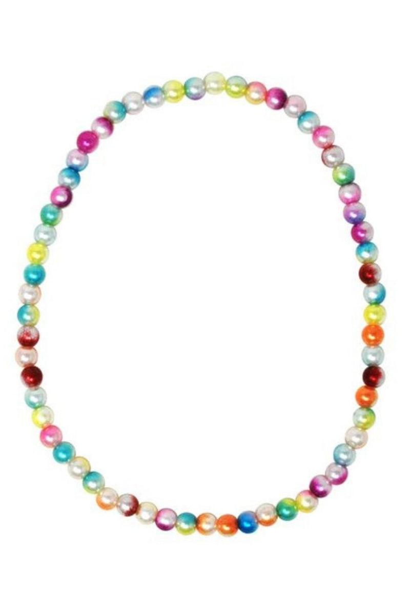 Pink Poppy Rainbow Pearl Necklace & Bracelet Set