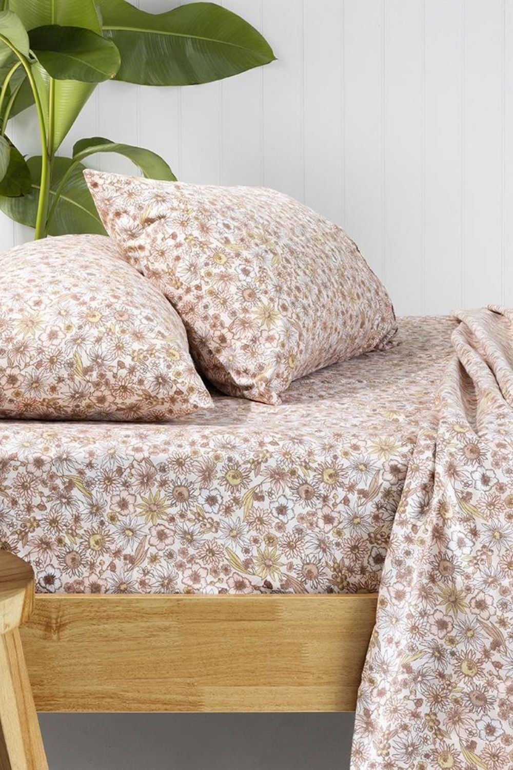 Bambury Marguerite Flannelette Sheet Set - Double