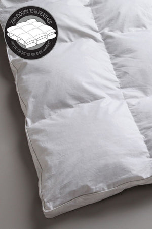 Logan & Mason Duck Down Feather Quilt 25/75- Queen